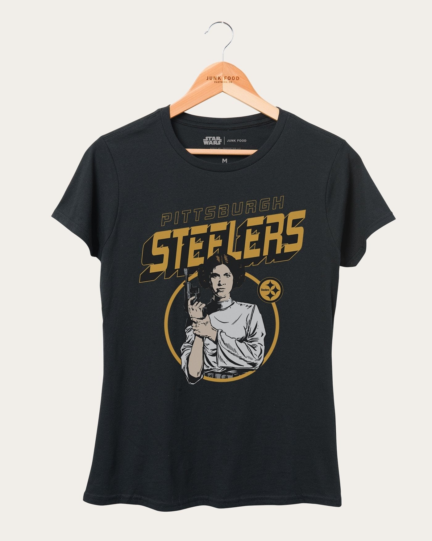 Женская футболка Steelers Star Wars Princess Leia Junk Food Clothing, черный
Женская футболка Steelers Star Wars Princess Leia Junk Food Clothing, черный