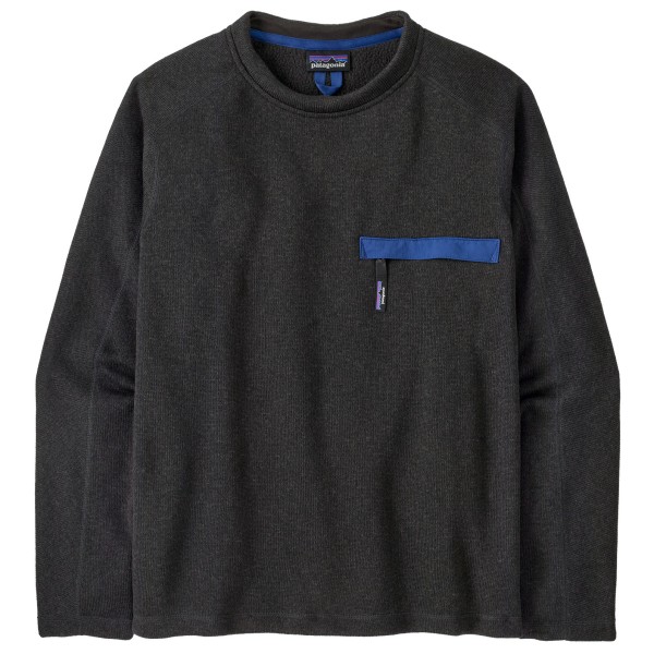 Лучший свитер с круглым вырезом - флисовый свитер Patagonia, черный 
Лучший свитер с круглым вырезом - флисовый свитер Patagonia, черный
