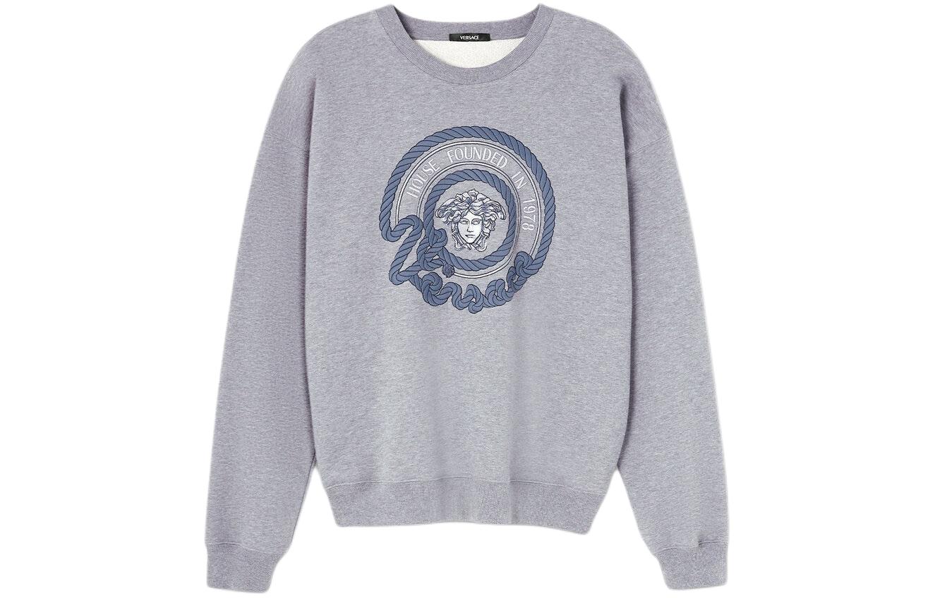 Вышитый хлопковый свитшот Medusa VERSACE, серый
Вышитый хлопковый свитшот Medusa VERSACE, серый