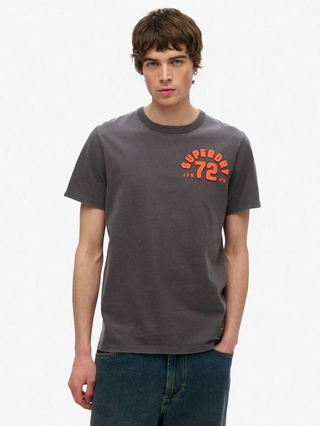 Винтажная спортивная хлопчатобумажная футболка обычного покроя с коротким рукавом Superdry, цвет Graphite Black
Винтажная спортивная хлопчатобумажная футболка обычного покроя с коротким рукавом Superdry, цвет Graphite Black