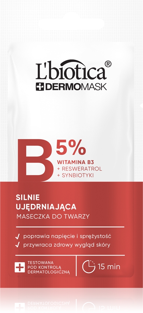 Dermomask b 5% укрепляющая маска для лица L’Biotica, 8 мл
Dermomask b 5% укрепляющая маска для лица L’Biotica, 8 мл