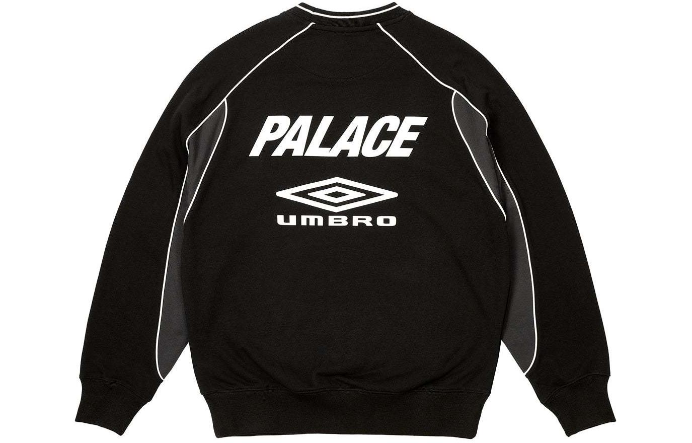 Умбро разминочный свитшот X PALACE, черный
Умбро разминочный свитшот X PALACE, черный