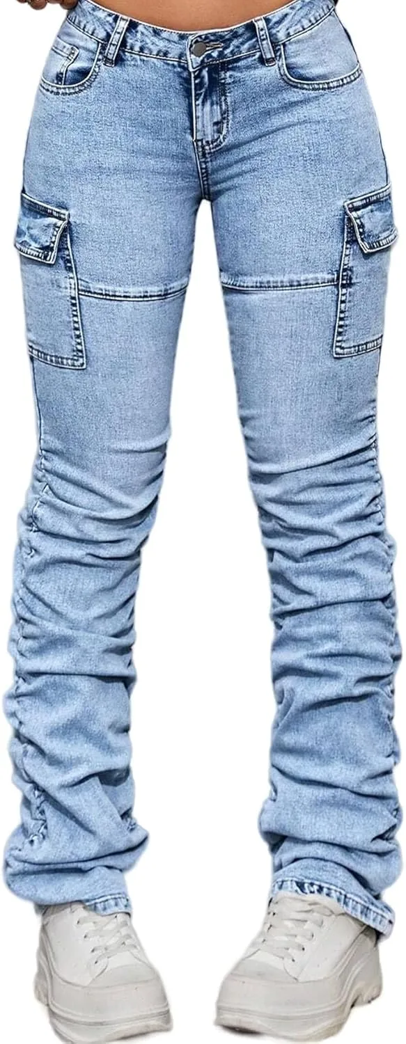 Женские джинсы Stacked Mid Rise Bootcut EZAPINE
Женские джинсы Stacked Mid Rise Bootcut EZAPINE
