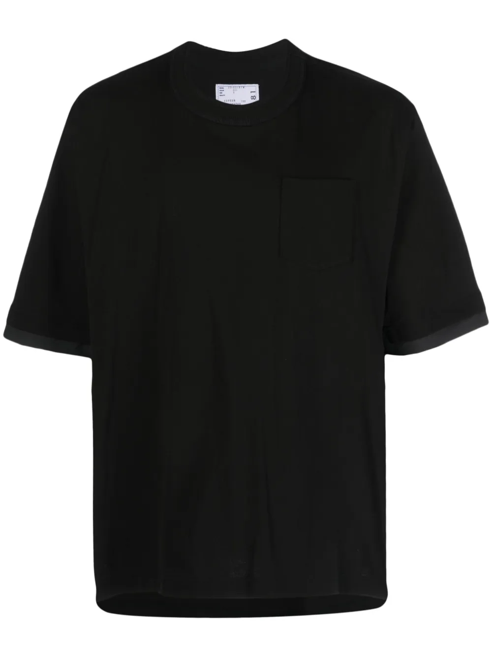 Многослойная футболка из джерси SACAI, черный
Многослойная футболка из джерси SACAI, черный