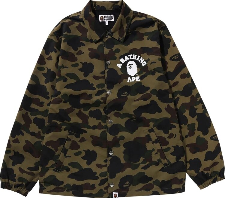 Куртка BAPE 1st Camo Nylon Tussah Coach 'Green', зеленый
Куртка BAPE 1st Camo Nylon Tussah Coach 'Green', зеленый