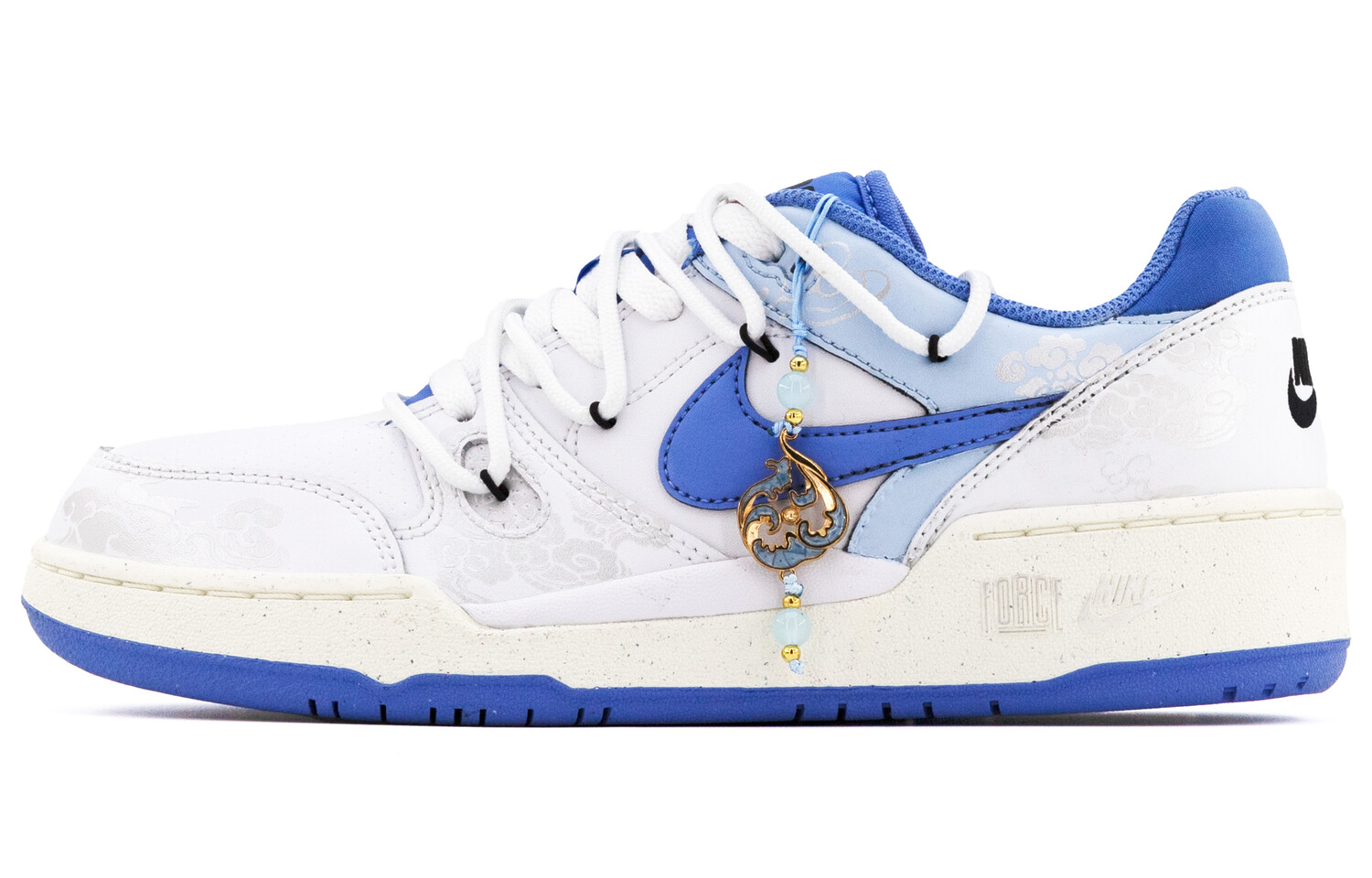 Кроссовки Nike Full Force Skateboarding Shoes Men Low-top White/Blue/Silver, белый/синий 
Кроссовки Nike Full Force Skateboarding Shoes Men Low-top White/Blue/Silver, белый/синий