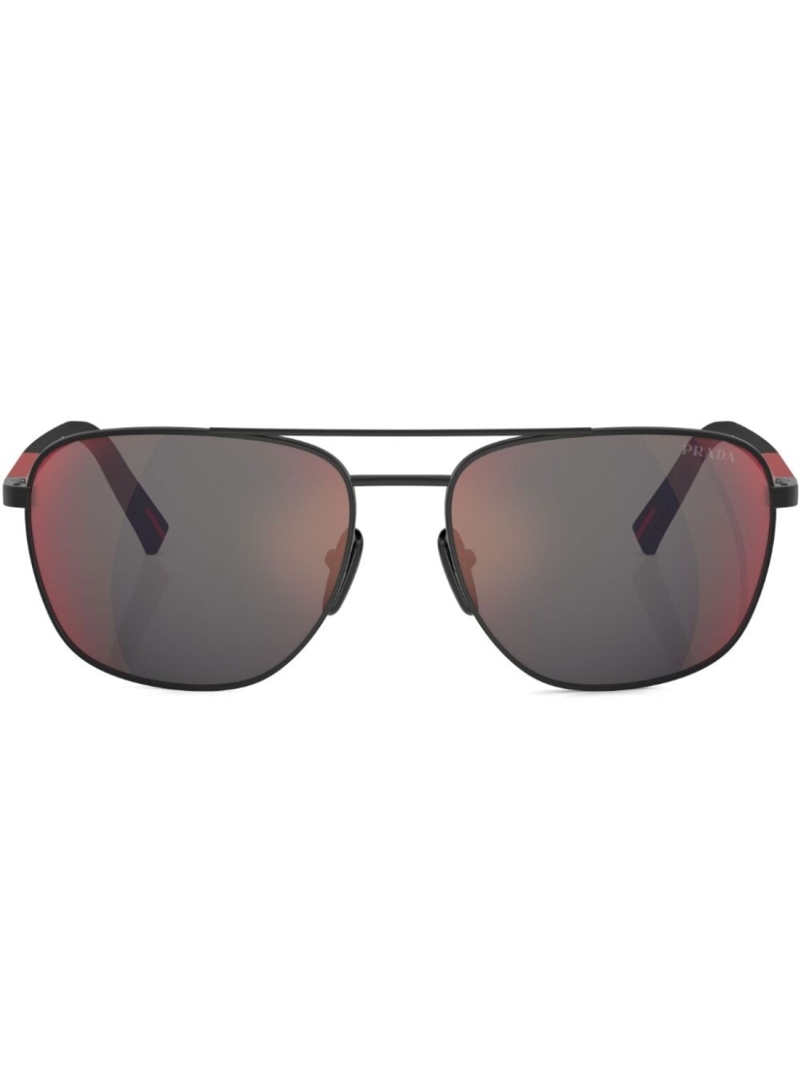 Prada Linea Rossa солнцезащитные очки-пилоты с принтом, черный
Prada Linea Rossa солнцезащитные очки-пилоты с принтом, черный