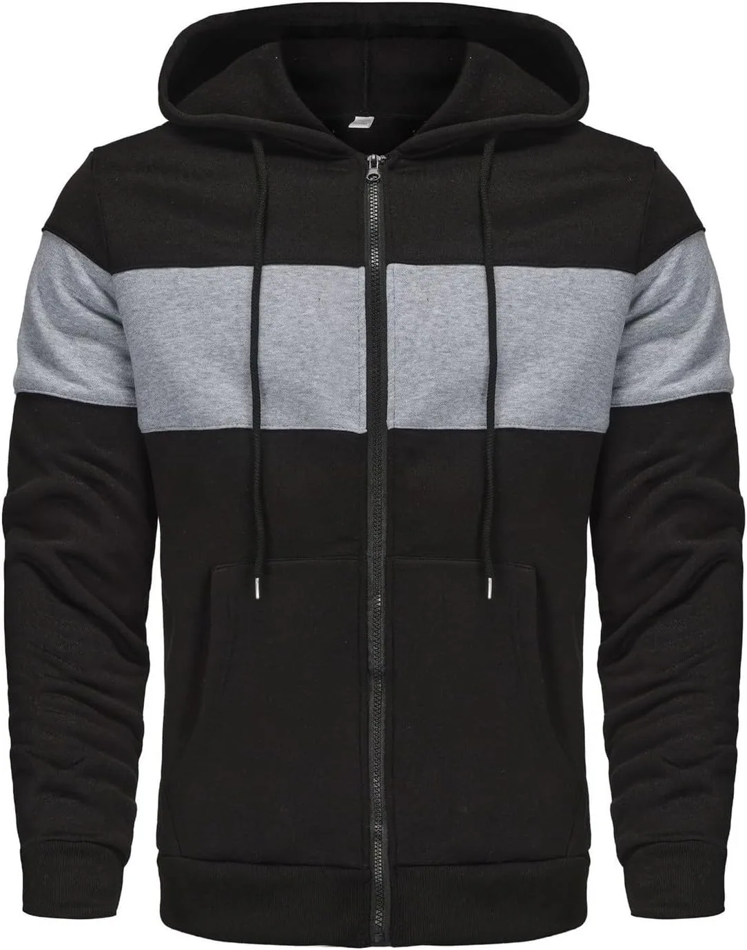 Мужская худи с молнией hipster color block с карманами
Мужская худи с молнией hipster color block с карманами