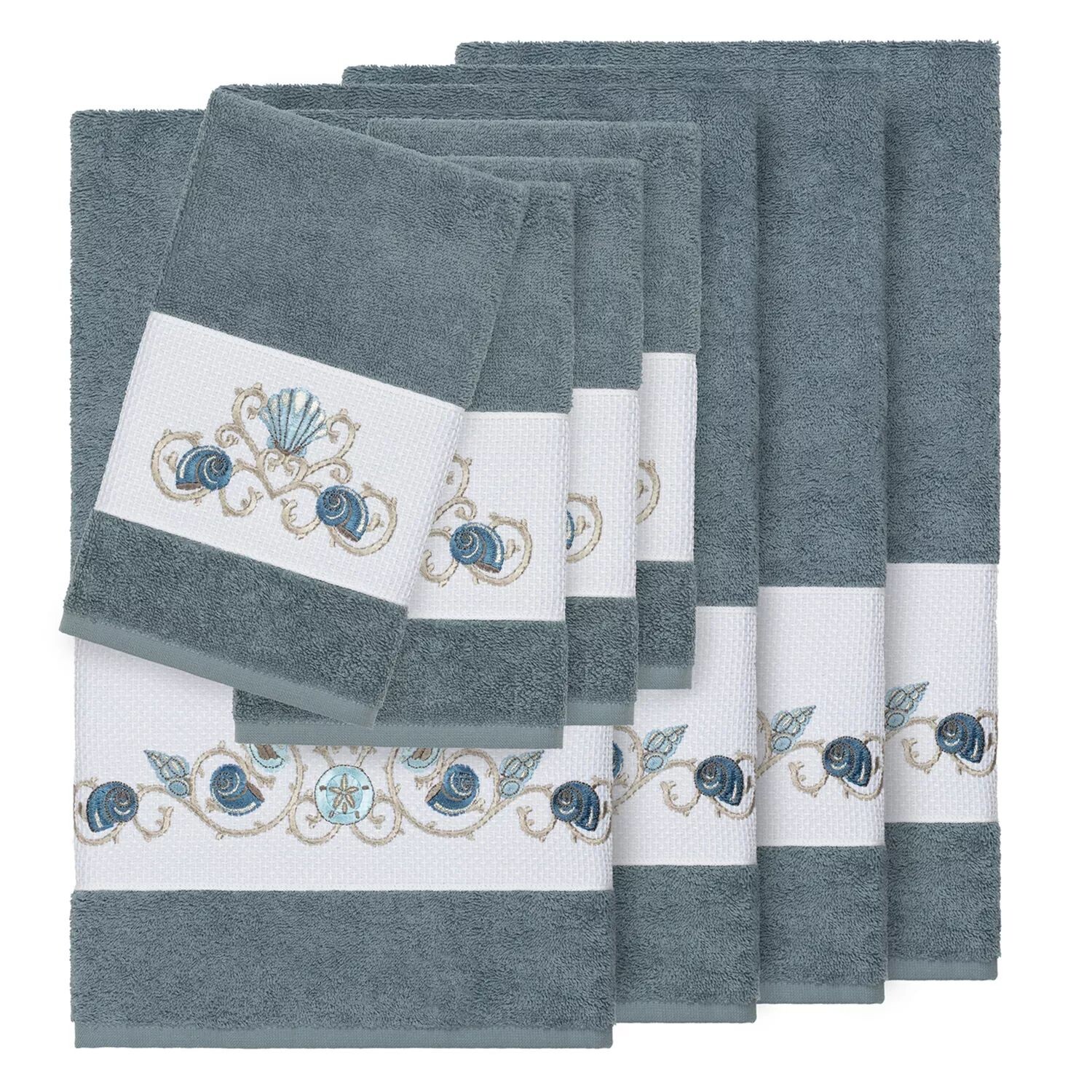 Linum Home Textiles Bella Набор украшенных банных полотенец из 8 предметов, голубой
Linum Home Textiles Bella Набор украшенных банных полотенец из 8 предметов, голубой