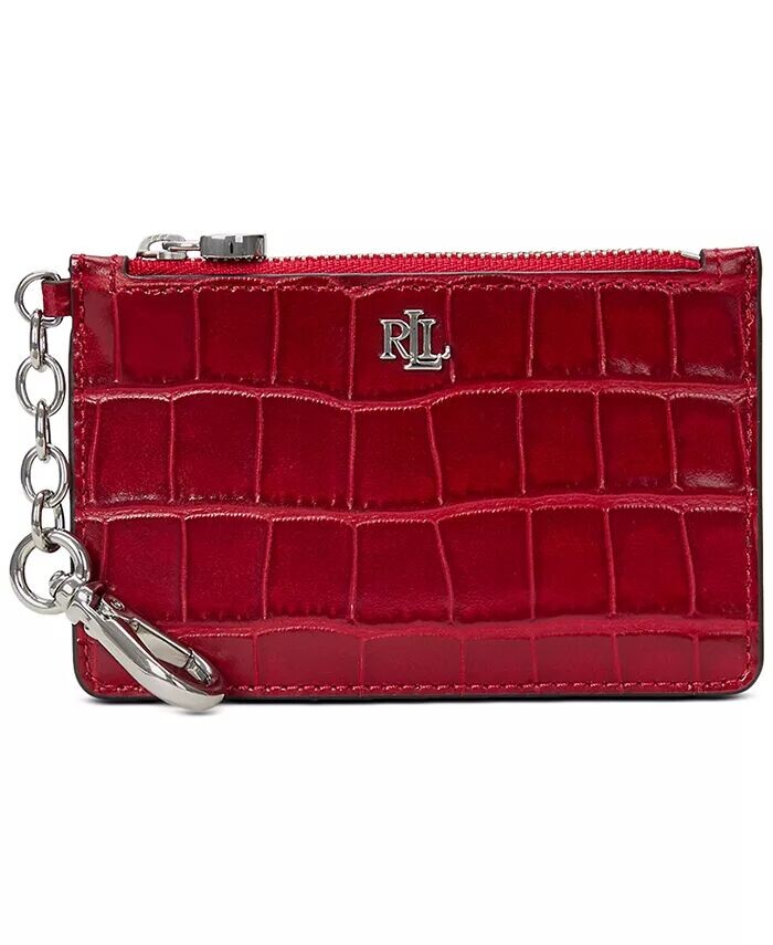 Чехол для карт из кожи с тиснением под крокодила на молнии Lauren Ralph Lauren, красный
Чехол для карт из кожи с тиснением под крокодила на молнии Lauren Ralph Lauren, красный