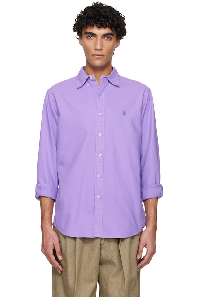 Polo Ralph Lauren Рубашка оксфорд фиолетового цвета, окрашенная в готовом виде
Polo Ralph Lauren Рубашка оксфорд фиолетового цвета, окрашенная в готовом виде