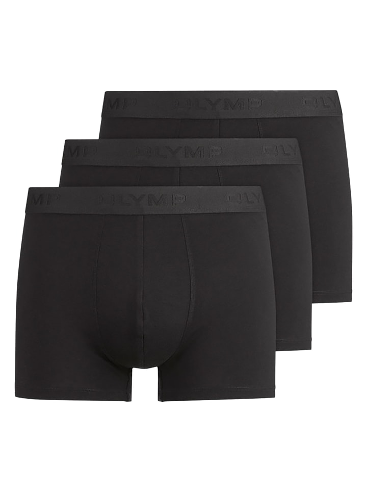 OLYMP Комплект из 3 боксерских трусов черного цвета
OLYMP Комплект из 3 боксерских трусов черного цвета