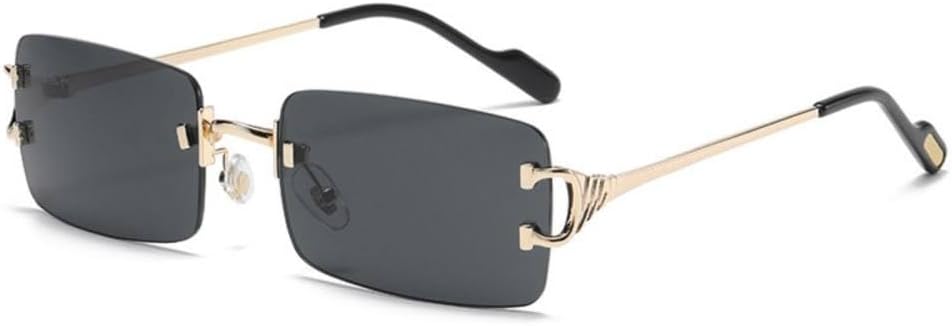 Солнцезащитные очки MUTYNE прямоугольной формы без оправы для женщин, модные квадратные очки без оправы для мужчин, сверхлегкие очки с защитой от УФ-излучения UV400, унисекс, Gold Black
Солнцезащитные очки MUTYNE прямоугольной формы без оправы для женщин, модные квадратные очки без оправы для мужчин, сверхлегкие очки с защитой от УФ-излучения UV400, унисекс, Gold Black