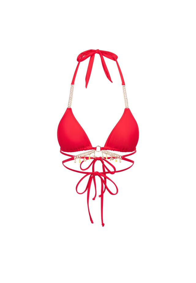 Верх бикини Seychelles со сверкающими подвесками Moda Minx, красный
Верх бикини Seychelles со сверкающими подвесками Moda Minx, красный