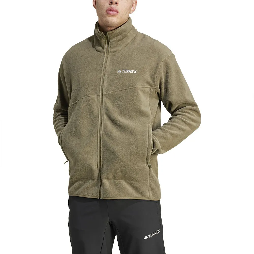Флис adidas Terrex Multi full zip, зеленый 
Флис adidas Terrex Multi full zip, зеленый