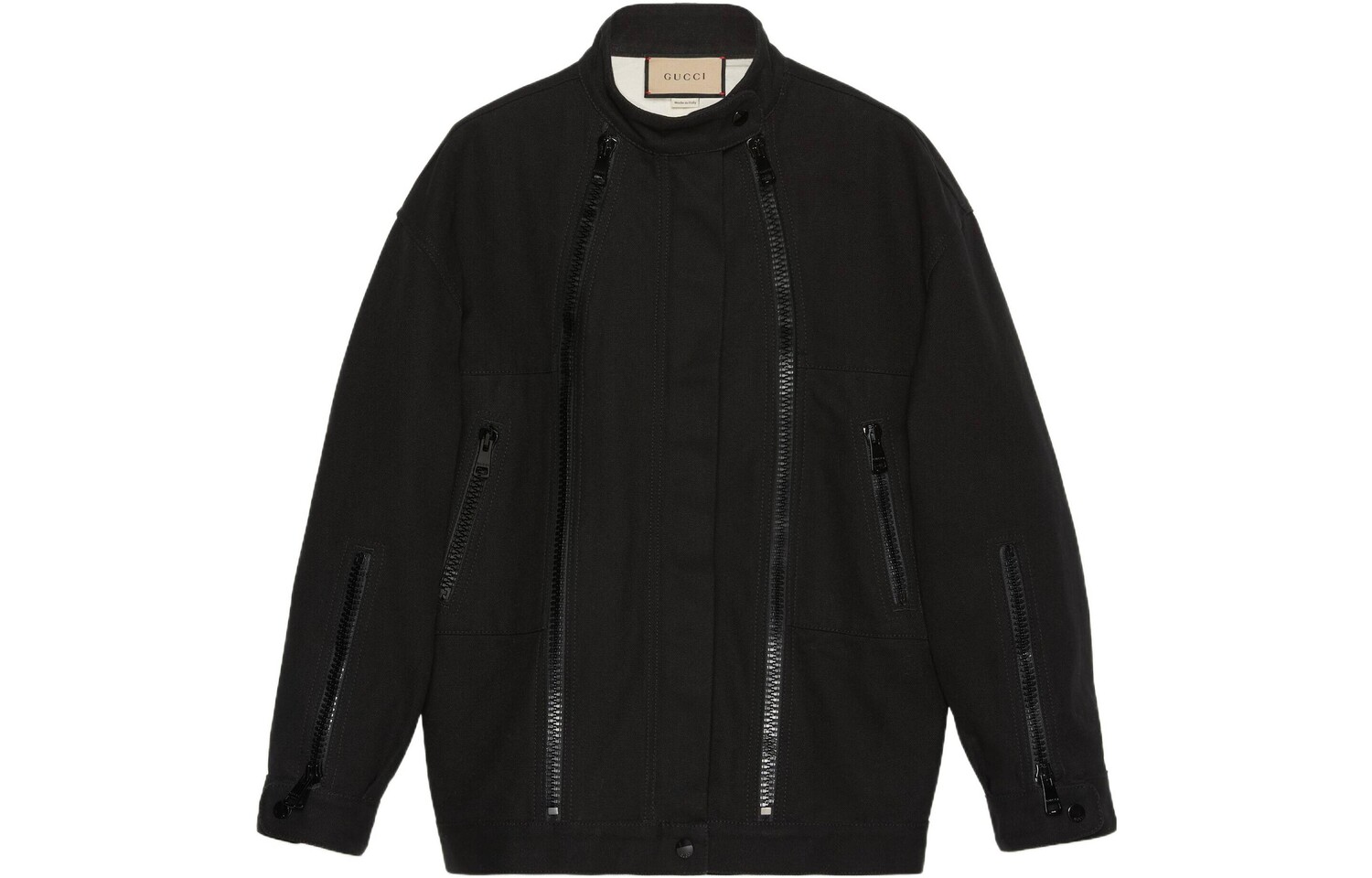 Куртка женская Gucci Zipper Detailed, черный 
Куртка женская Gucci Zipper Detailed, черный