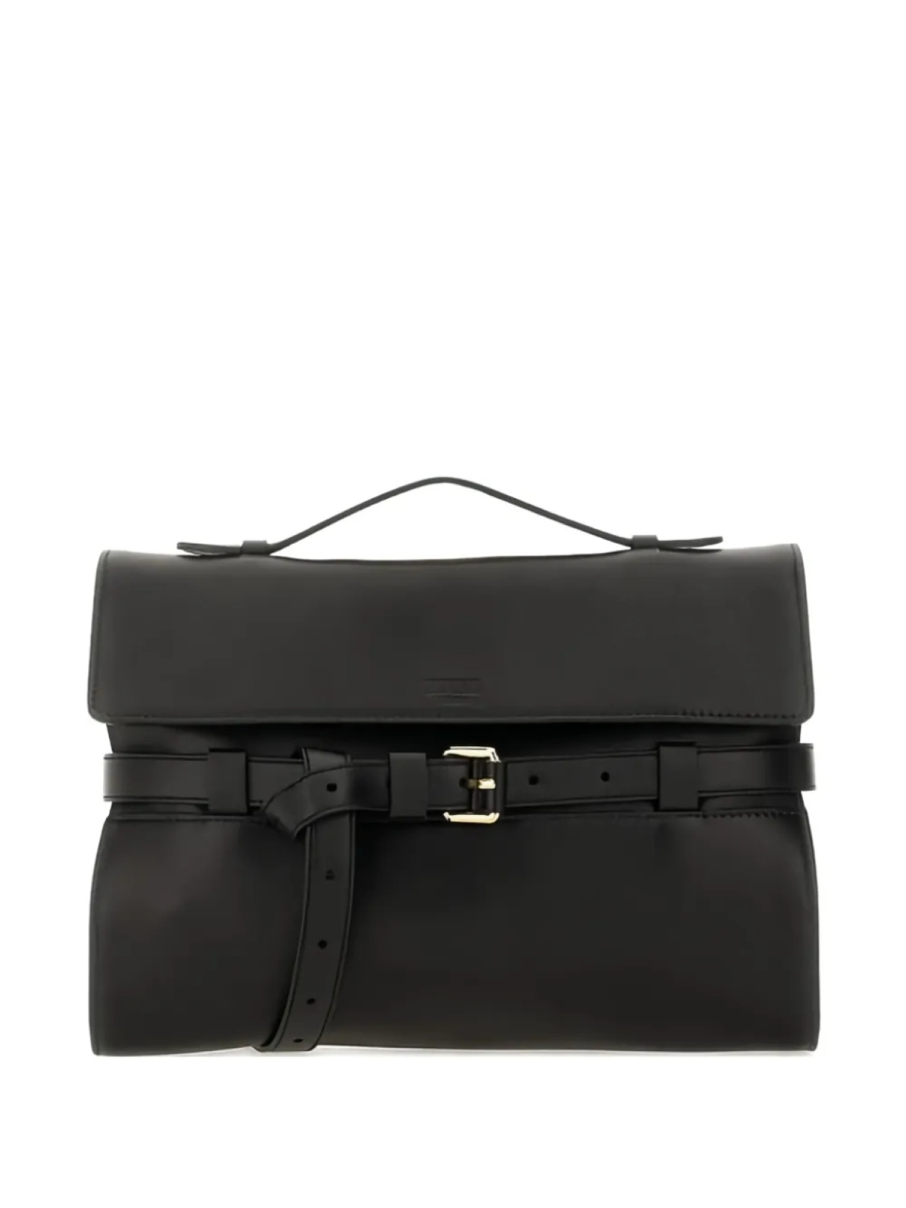 Сумка-тоут из кожи с поясом Moschino, черный 
Сумка-тоут из кожи с поясом Moschino, черный