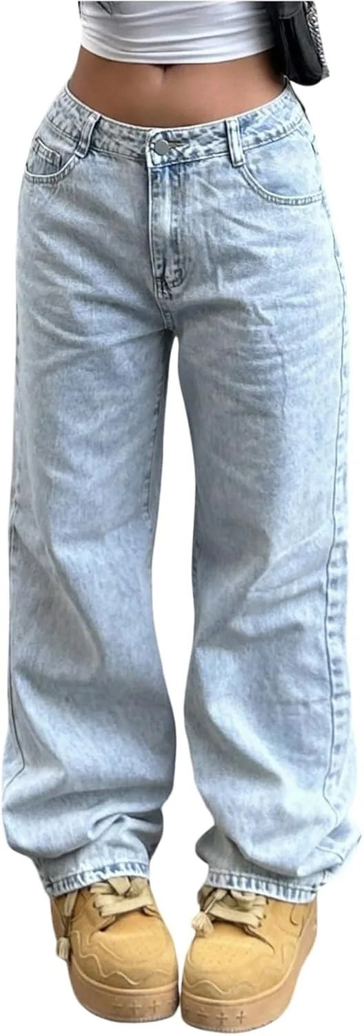 Женские джинсы MakeMeChic с широкими штанинами и высокой посадкой
Женские джинсы MakeMeChic с широкими штанинами и высокой посадкой