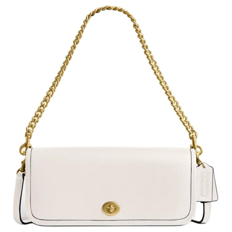 COACH Кожаная женская сумка через плечо среднего размера молочно-белого цвета
COACH Кожаная женская сумка через плечо среднего размера молочно-белого цвета