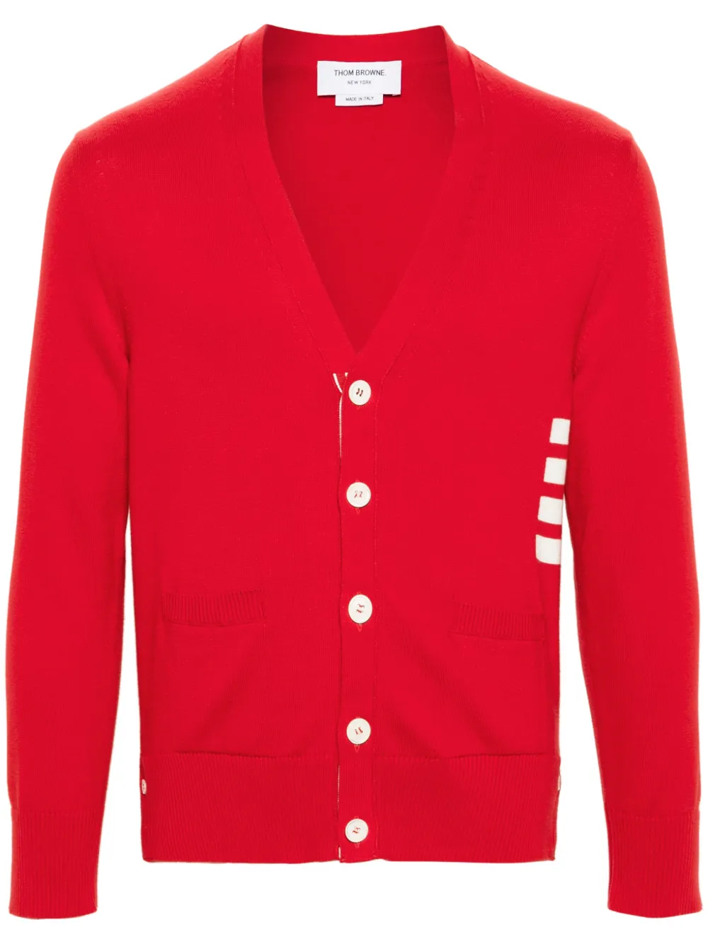 Кардиган с полосками 4-Bar THOM BROWNE, красный
Кардиган с полосками 4-Bar THOM BROWNE, красный