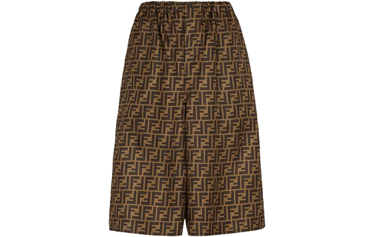 Футболка с принтом FF укороченная FENDI, коричневый
Футболка с принтом FF укороченная FENDI, коричневый