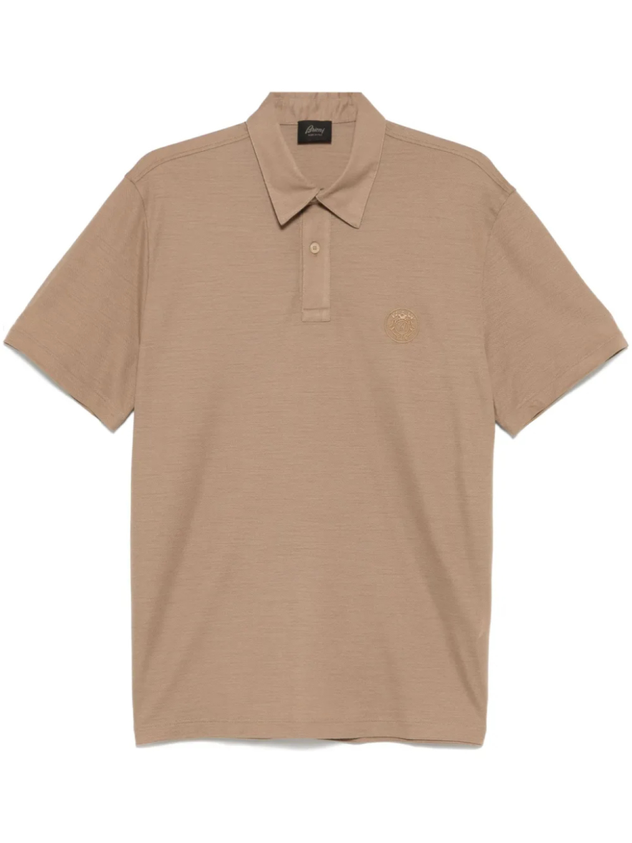 Brioni рубашка поло с вышитым логотипом, коричневый
Brioni рубашка поло с вышитым логотипом, коричневый