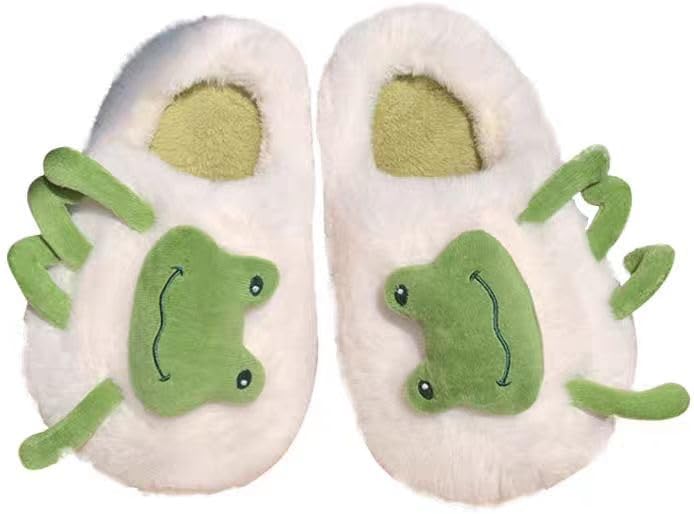 Милые маленькие тапочки-лягушки для женщин и мужчин, пушистые тапочки, забавные домашние тапочки, кавайные пушистые тапочки, домашняя обувь в виде животных Plonme, белый
Милые маленькие тапочки-лягушки для женщин и мужчин, пушистые тапочки, забавные домашние тапочки, кавайные пушистые тапочки, домашняя обувь в виде животных Plonme, белый