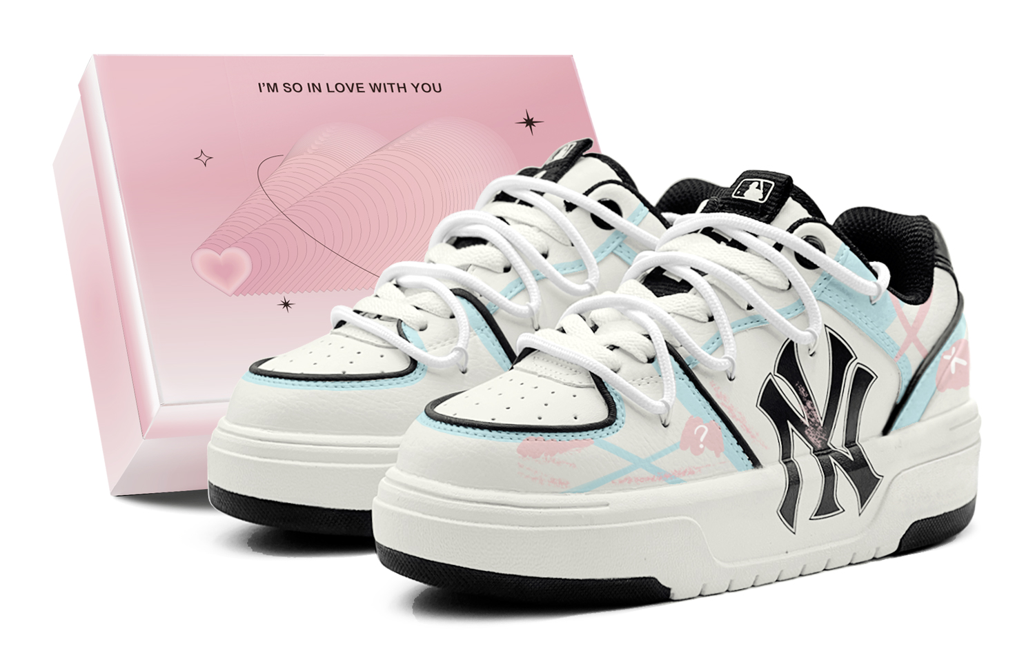 Кроссовки для скейтбординга unisex Chunky Liner Fun Symbol, дизайн деконструкция, индивидуальный стиль, граффити, низкие MLB, розовый синий
Кроссовки для скейтбординга unisex Chunky Liner Fun Symbol, дизайн деконструкция, индивидуальный стиль, граффити, низкие MLB, розовый синий