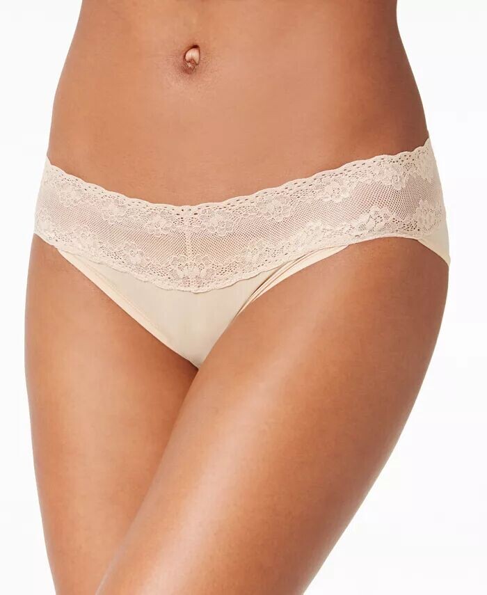 Нижнее белье бикини Bliss Perfection с кружевной талией 756092 Natori, бежевый
Нижнее белье бикини Bliss Perfection с кружевной талией 756092 Natori, бежевый