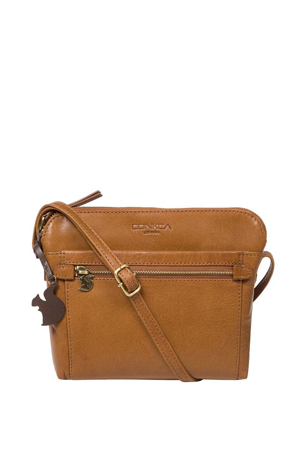 Кожаная сумка через плечо 'Frida' Conkca London, коричневый
Кожаная сумка через плечо 'Frida' Conkca London, коричневый