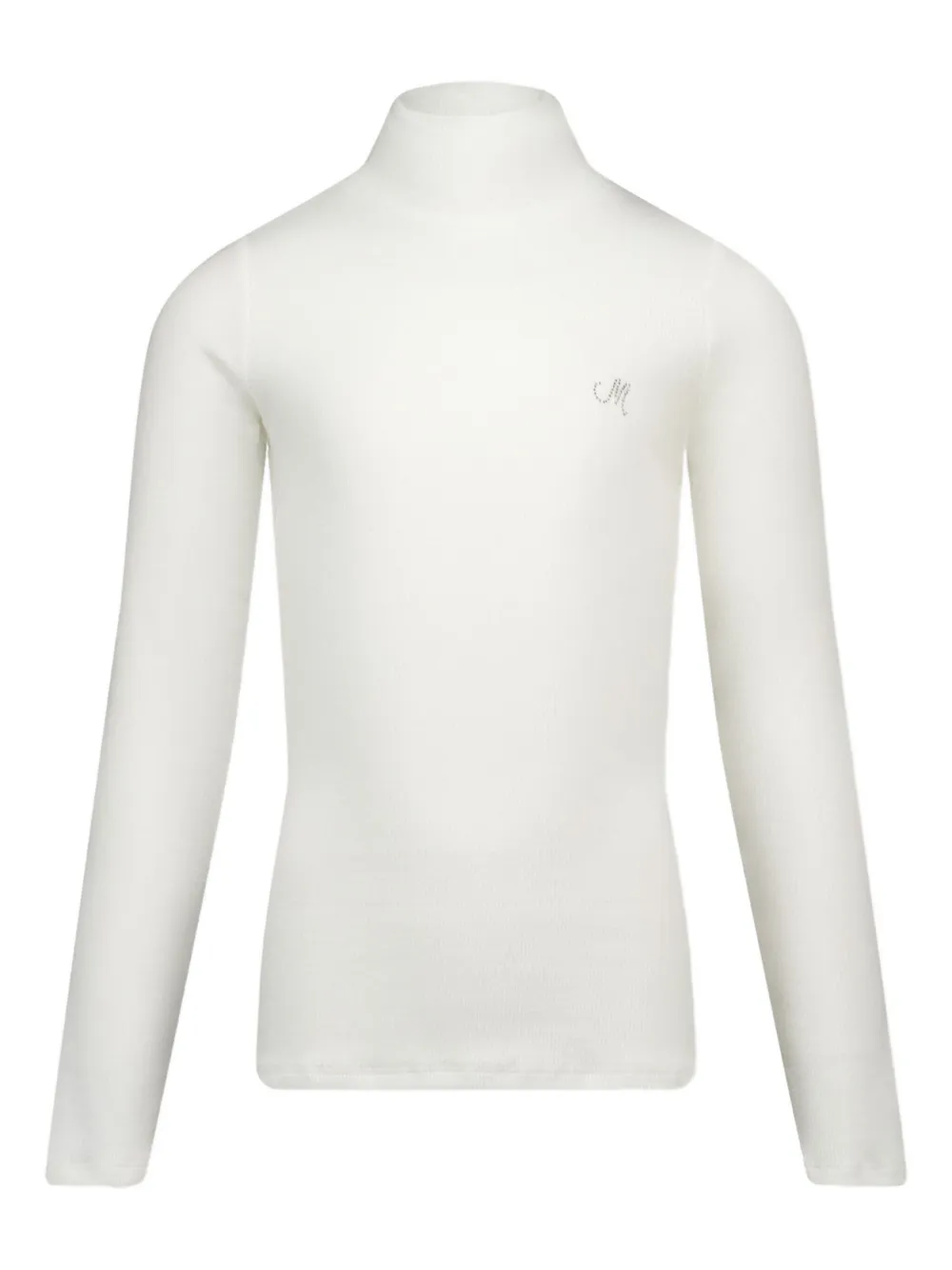 Топ с высоким воротом в рубчик Monnalisa, белый
Топ с высоким воротом в рубчик Monnalisa, белый