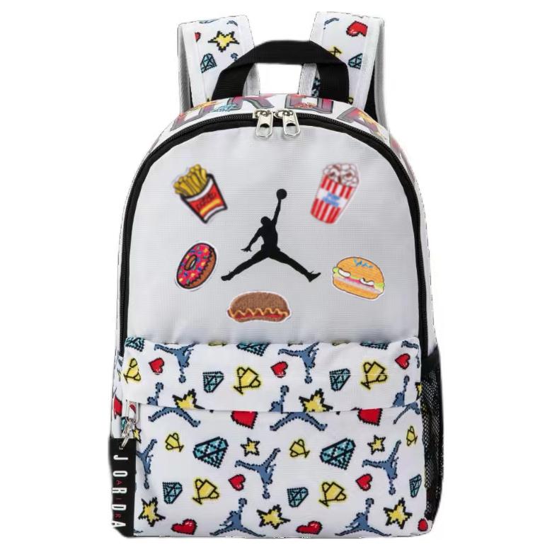 Jordan Полиэстеровый рюкзак обычный унисекс белый, French Fries and Hamburger
Jordan Полиэстеровый рюкзак обычный унисекс белый, French Fries and Hamburger