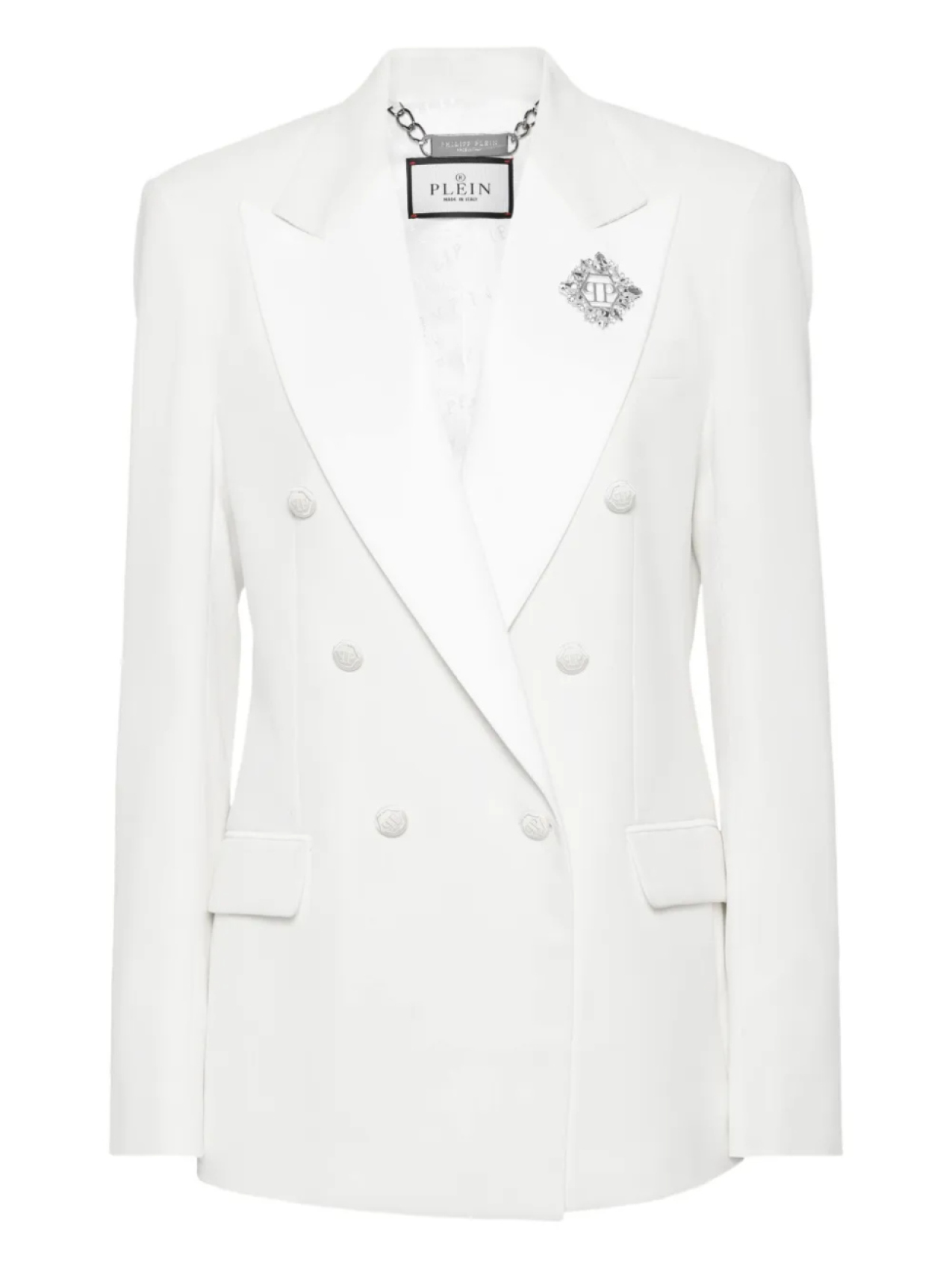 Дамский двубортный пиджак Philipp Plein, белый
Дамский двубортный пиджак Philipp Plein, белый