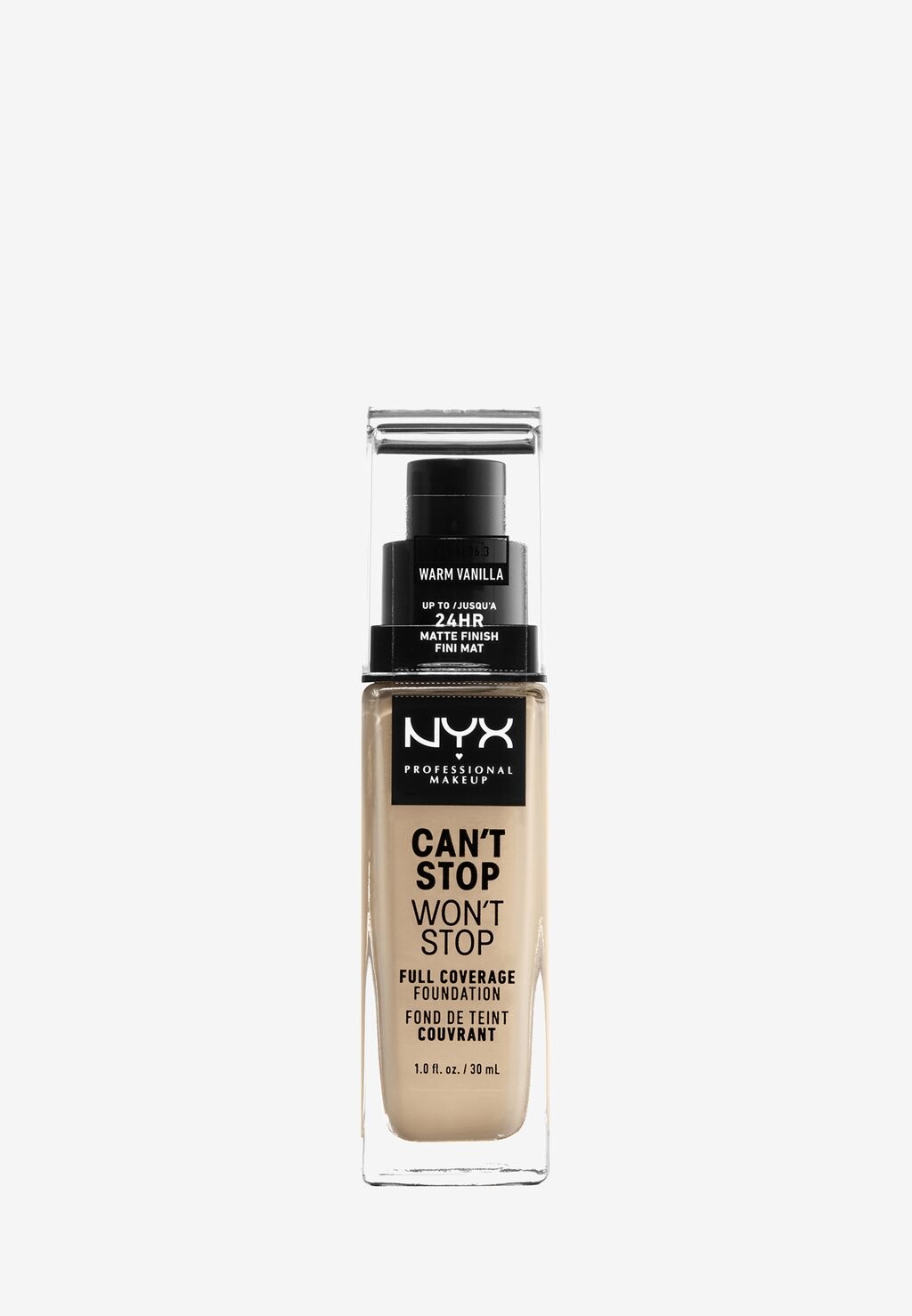 Тональная основа CAN'T STOP WON'T STOP FOUNDATION Nyx Professional Makeup, цвет 6-märz warm vanilla
Тональная основа CAN'T STOP WON'T STOP FOUNDATION Nyx Professional Makeup, цвет 6-märz warm vanilla