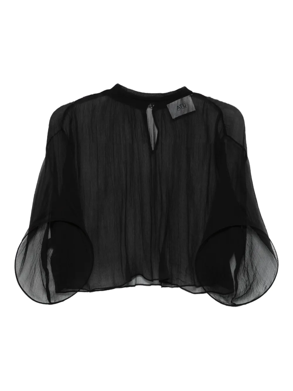 Шелковая блузка с оборками Atu Body Couture, черный
Шелковая блузка с оборками Atu Body Couture, черный