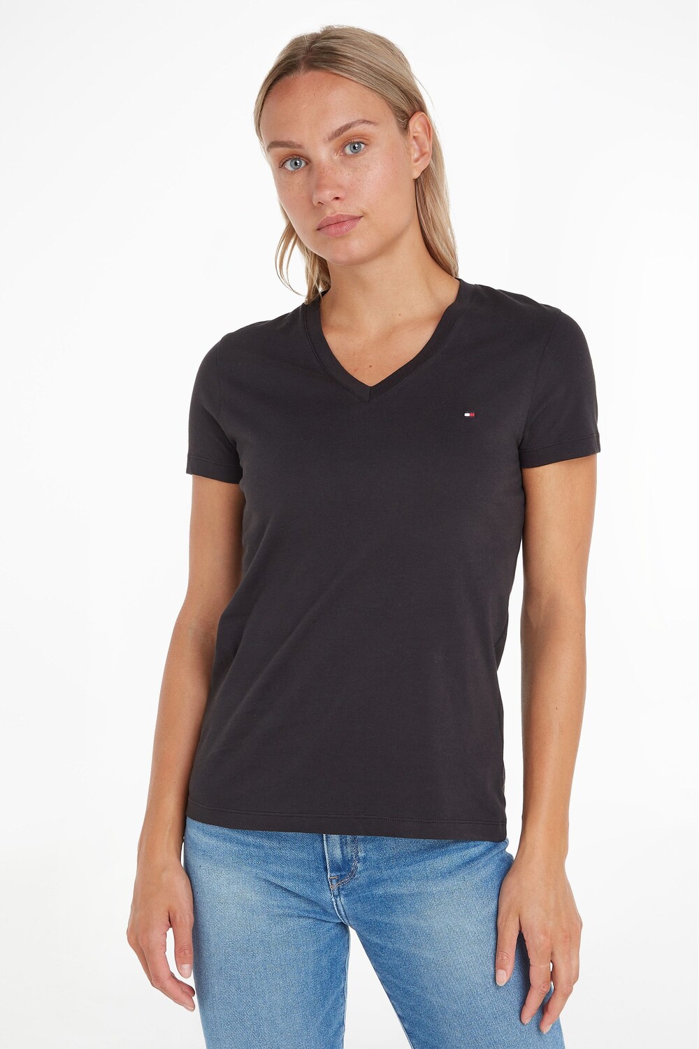 Футболка Heritage с V-образным вырезом Tommy Hilfiger, черный
Футболка Heritage с V-образным вырезом Tommy Hilfiger, черный