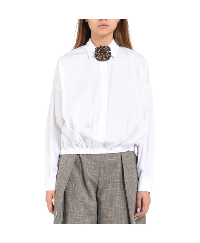 Хлопковая поплиновая рубашка Simona Corsellini, белый
Хлопковая поплиновая рубашка Simona Corsellini, белый