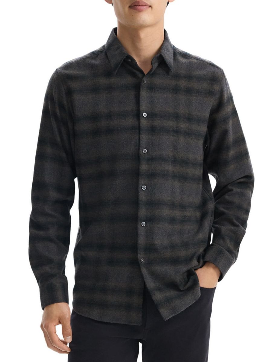 Рубашка из фланели Irving Shadow в клетку Theory, цвет Hunter Green Melange
Рубашка из фланели Irving Shadow в клетку Theory, цвет Hunter Green Melange