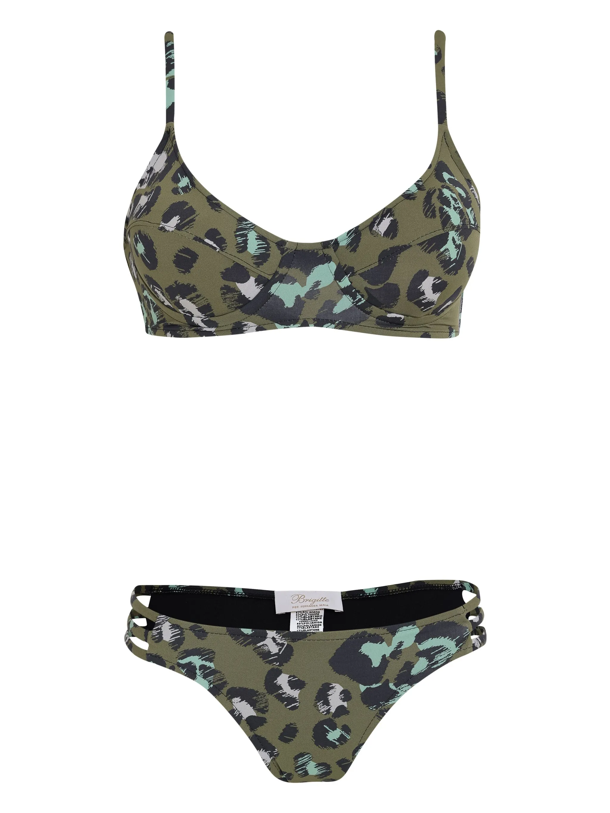 Бикини с леопардовым принтом Brigitte, зеленый
Бикини с леопардовым принтом Brigitte, зеленый