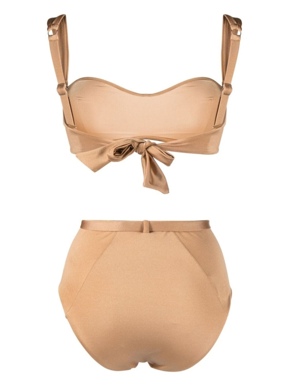 Noire Swimwear бикини с топом бандо, нейтральный цвет
Noire Swimwear бикини с топом бандо, нейтральный цвет