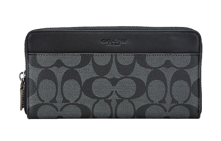 Кошелек-гармошка из холста с кожаными вставками мужской серо-черный COACH
Кошелек-гармошка из холста с кожаными вставками мужской серо-черный COACH