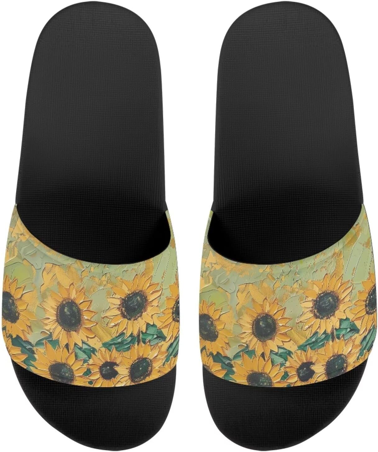 Сандалии EVA с одной полосой, с рисунком подсолнухов, с мягкой подошвой, открытым носком, противоскользящие, на плоской подошве для женщин и мужчин Drnuikhe, Oil Sunflower Print
Сандалии EVA с одной полосой, с рисунком подсолнухов, с мягкой подошвой, открытым носком, противоскользящие, на плоской подошве для женщин и мужчин Drnuikhe, Oil Sunflower Print