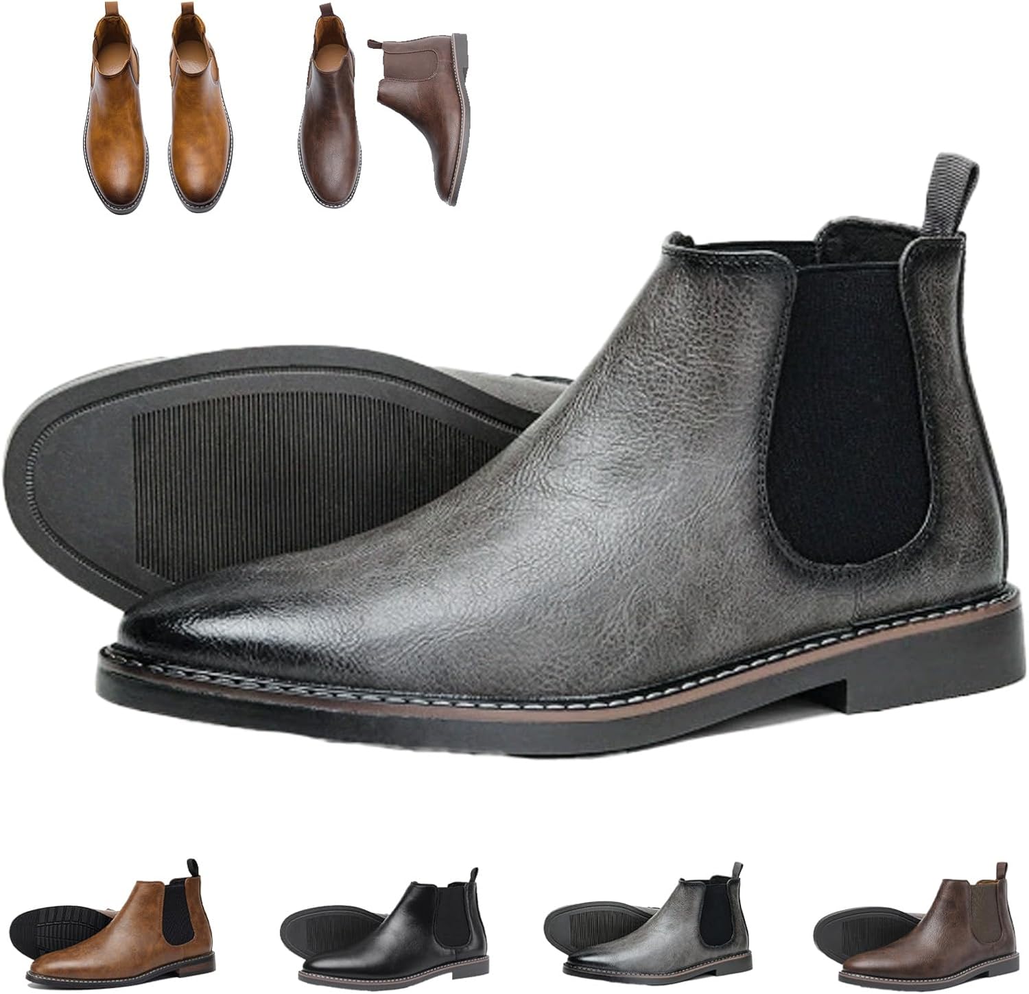 Мужские кожаные ботильоны челси GHTRHSB, ковбойские повседневные деловые ботинки в стиле вестерн, классические рабочие ботинки без шнурков с эластичной резинкой, серый
Мужские кожаные ботильоны челси GHTRHSB, ковбойские повседневные деловые ботинки в стиле вестерн, классические рабочие ботинки без шнурков с эластичной резинкой, серый