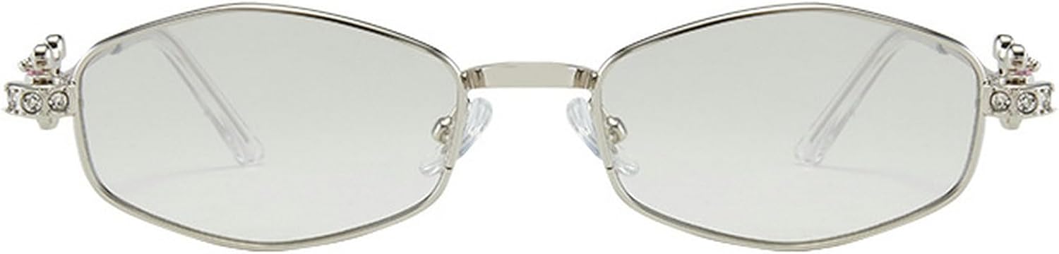 Модные солнцезащитные очки в форме ромба, в маленькой оправе, в стиле ретро, со стразами, для женщин, с металлическими бриллиантами, винтажные, блестящие, для вечеринок mincl, Silver
Модные солнцезащитные очки в форме ромба, в маленькой оправе, в стиле ретро, со стразами, для женщин, с металлическими бриллиантами, винтажные, блестящие, для вечеринок mincl, Silver