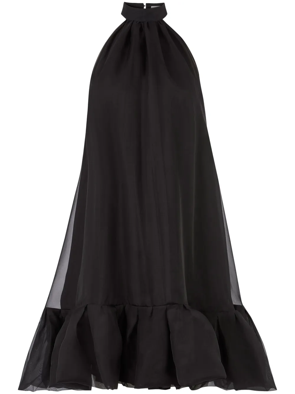 Платье мини с вырезом халтер и баской Nina Ricci, черный
Платье мини с вырезом халтер и баской Nina Ricci, черный