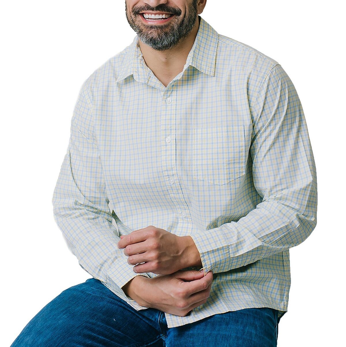 Мужская рубашка на пуговицах из поплина Hope & Henry
Мужская рубашка на пуговицах из поплина Hope & Henry