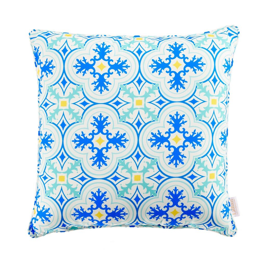Декоративная подушка Lillian Outdoor размером 20 x 20 дюймов, цвет Porto Tile Turquoise
Декоративная подушка Lillian Outdoor размером 20 x 20 дюймов, цвет Porto Tile Turquoise