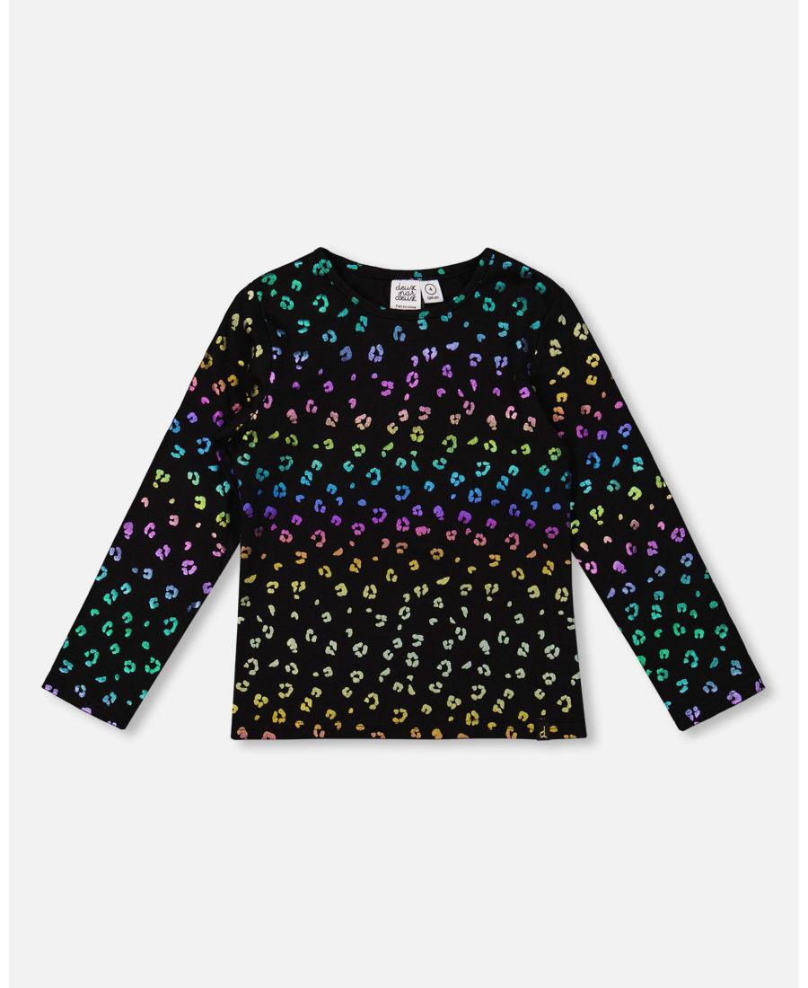 Футболка из эластичного трикотажа для девочек, разноцветный леопардовый принт Deux par Deux, Multicolor leopard print
Футболка из эластичного трикотажа для девочек, разноцветный леопардовый принт Deux par Deux, Multicolor leopard print