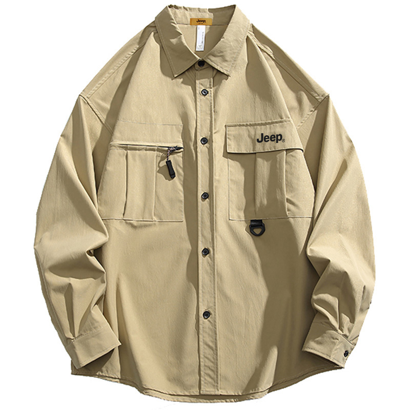 Рубашка Unisex Lapel Moderate Workwear Jeep, желтый хаки
Рубашка Unisex Lapel Moderate Workwear Jeep, желтый хаки