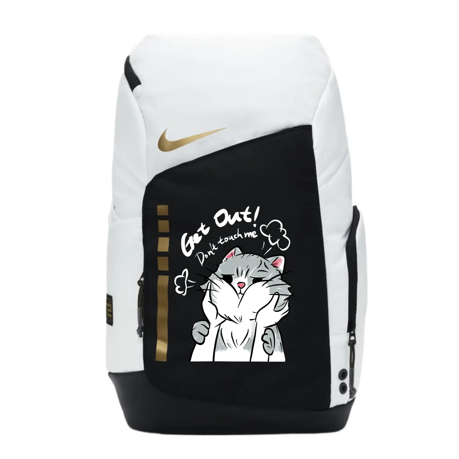Nike Тканевый рюкзак унисекс черный белый, Cute Cat 
Nike Тканевый рюкзак унисекс черный белый, Cute Cat